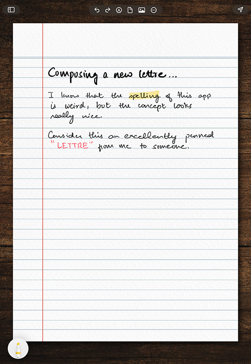 12 Best iPad Apps You Should Use in 2024 15 Composing a new handwritten letter in the lettre app on iPad
